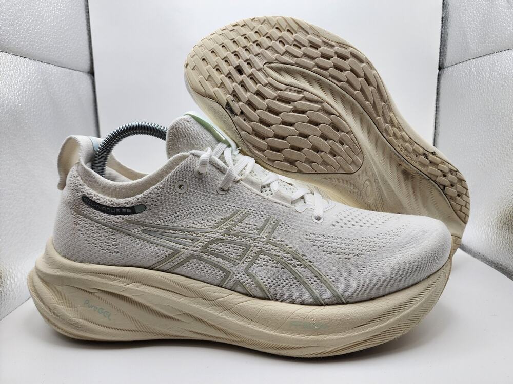 ASICS Gel-Nimbus 26 Women's Size 9 Running Gym Shoes Sneakers White 1012B601